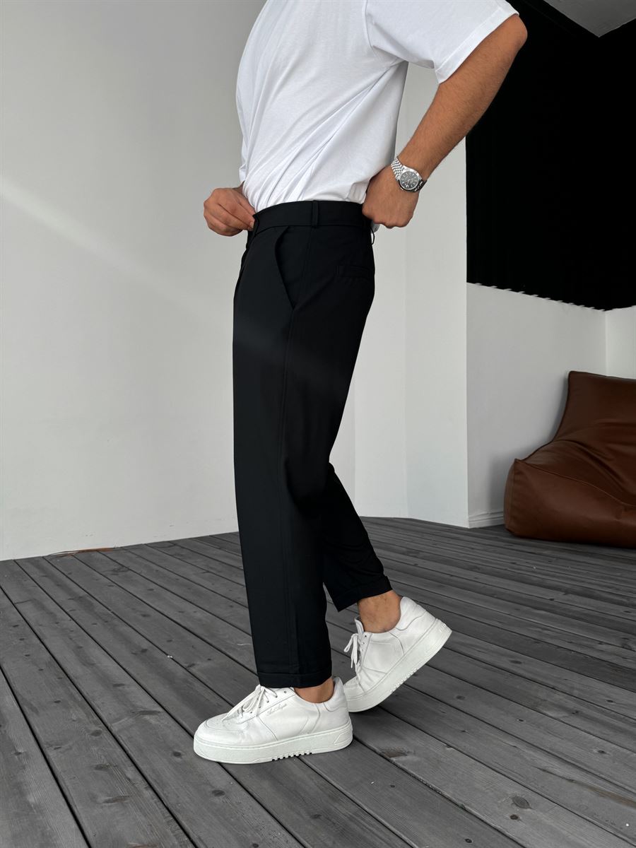 Trousers with Folded Hem