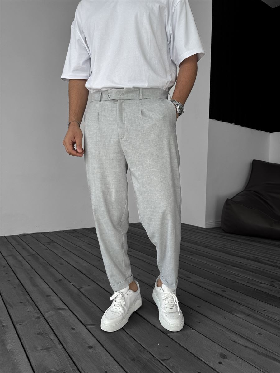 Trousers with Folded Hem