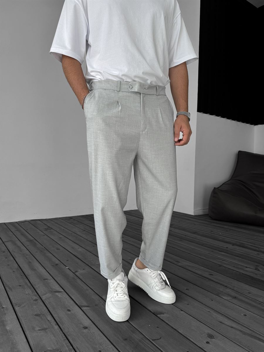 Trousers with Folded Hem