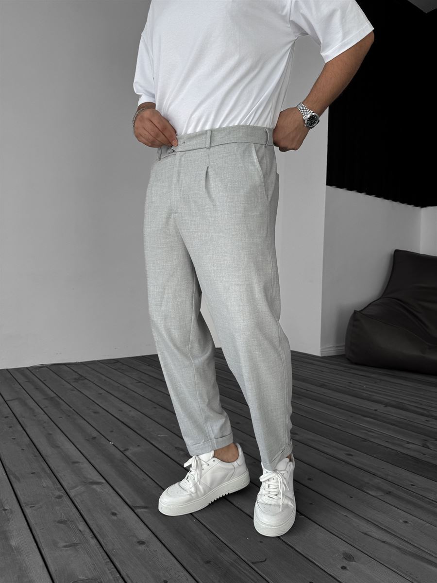 Trousers with Folded Hem