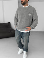 Los Angeles Embroidered Knitted Sweater