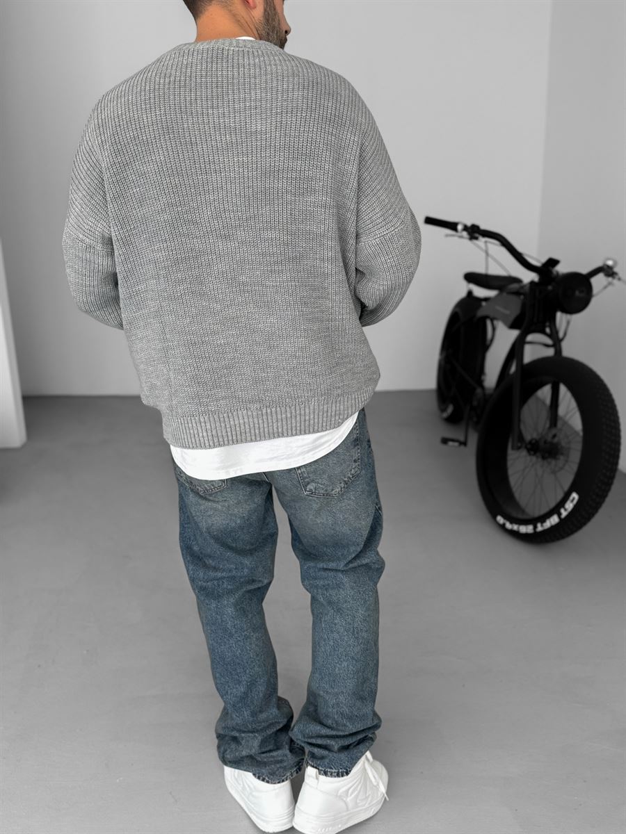 Los Angeles Embroidered Knitted Sweater