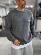 Anthracite Los Angeles Embroidered Knit Sweater PM-142