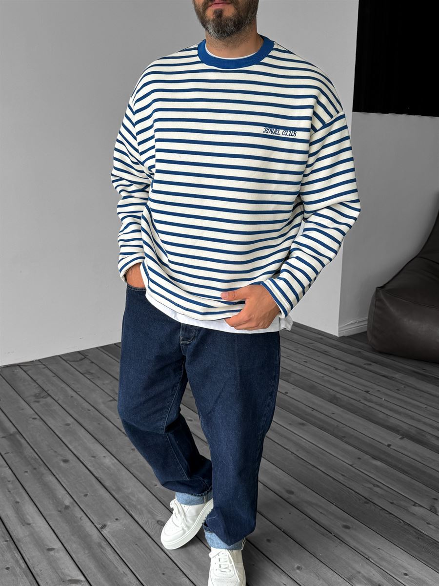 Royal Striped Sweatshirt