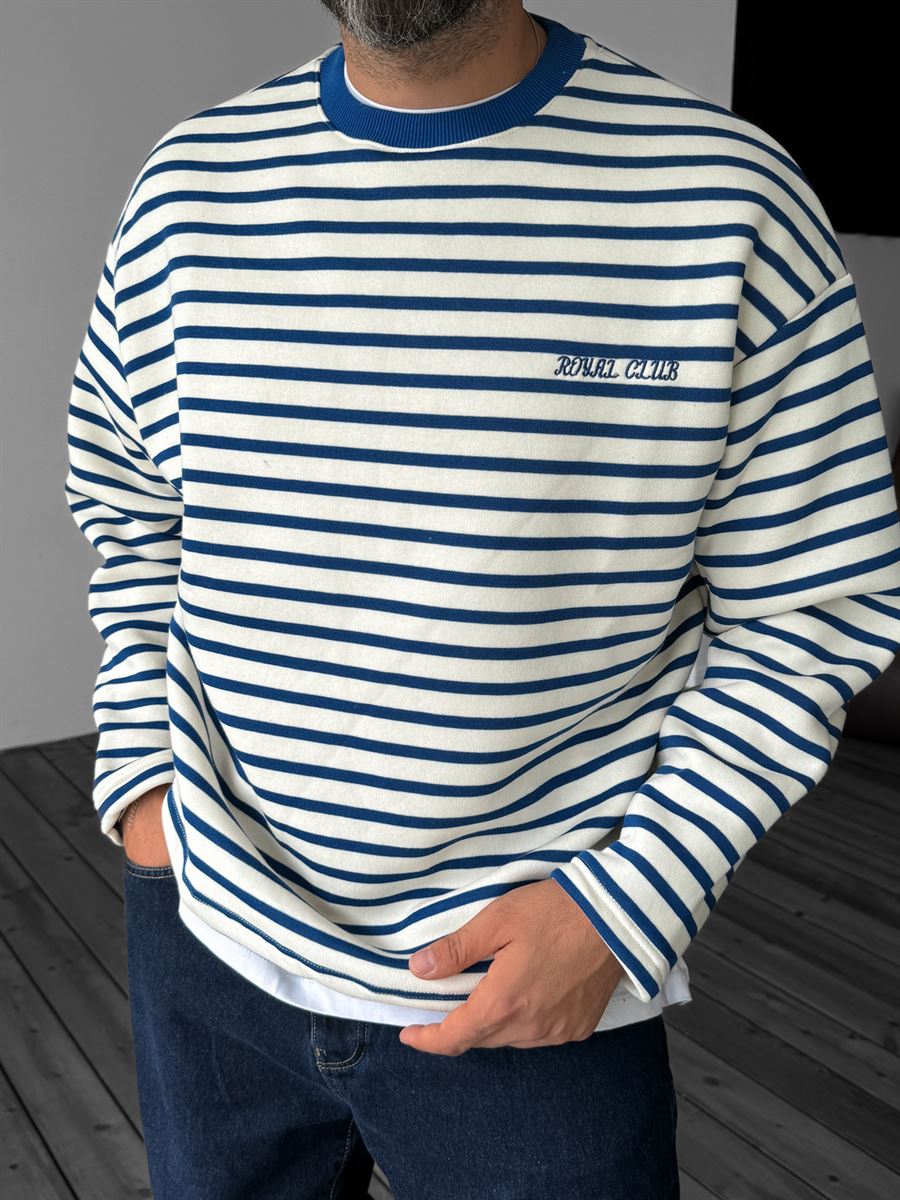 Royal Striped Sweatshirt