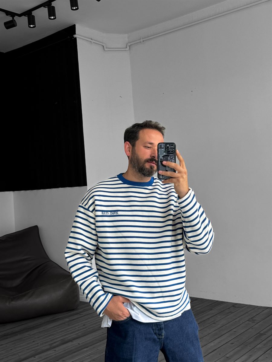 Royal Striped Sweatshirt