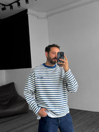 Royal Striped Sweatshirt