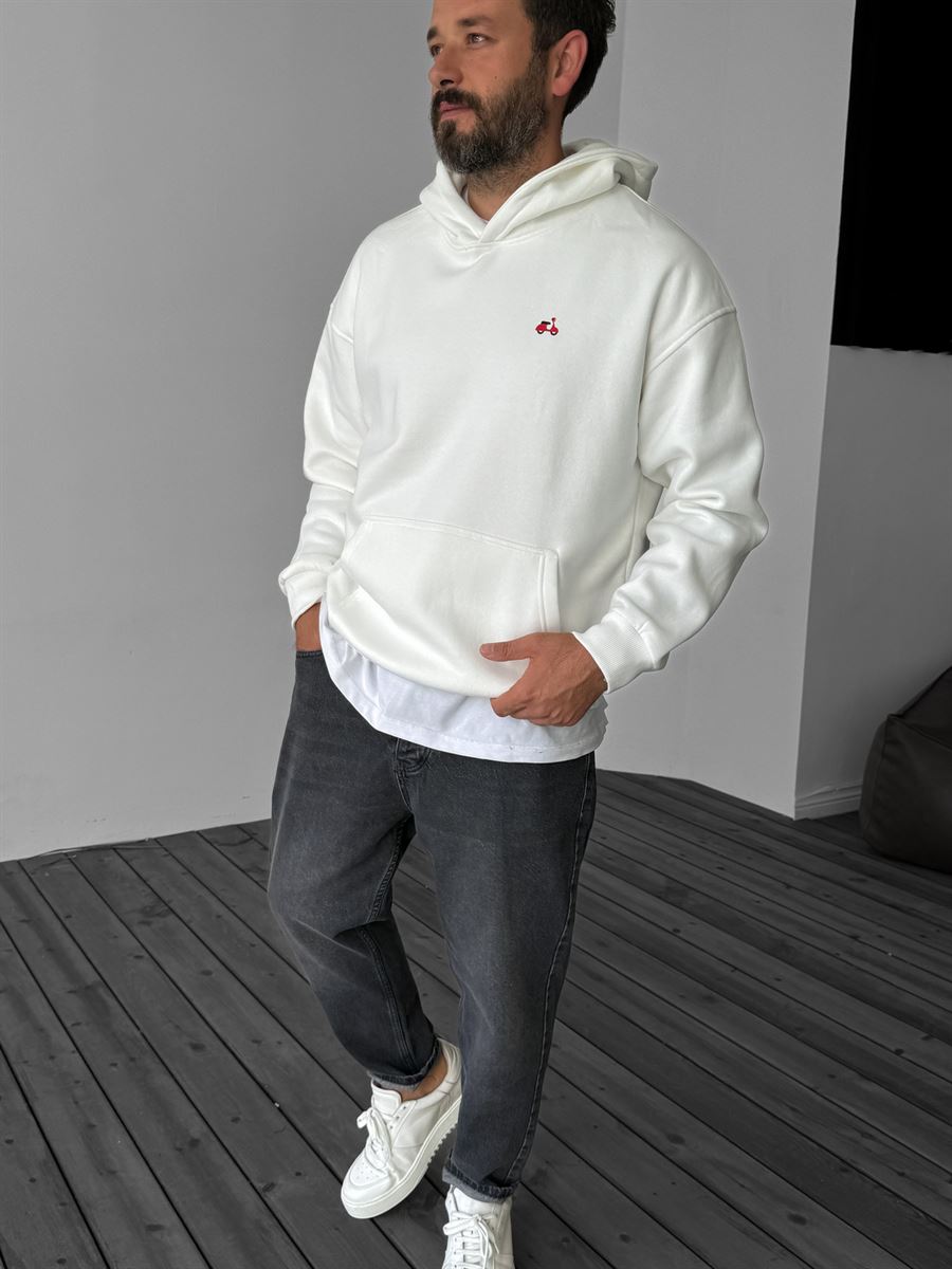 Scooter Printed Hooded Sweatshirt