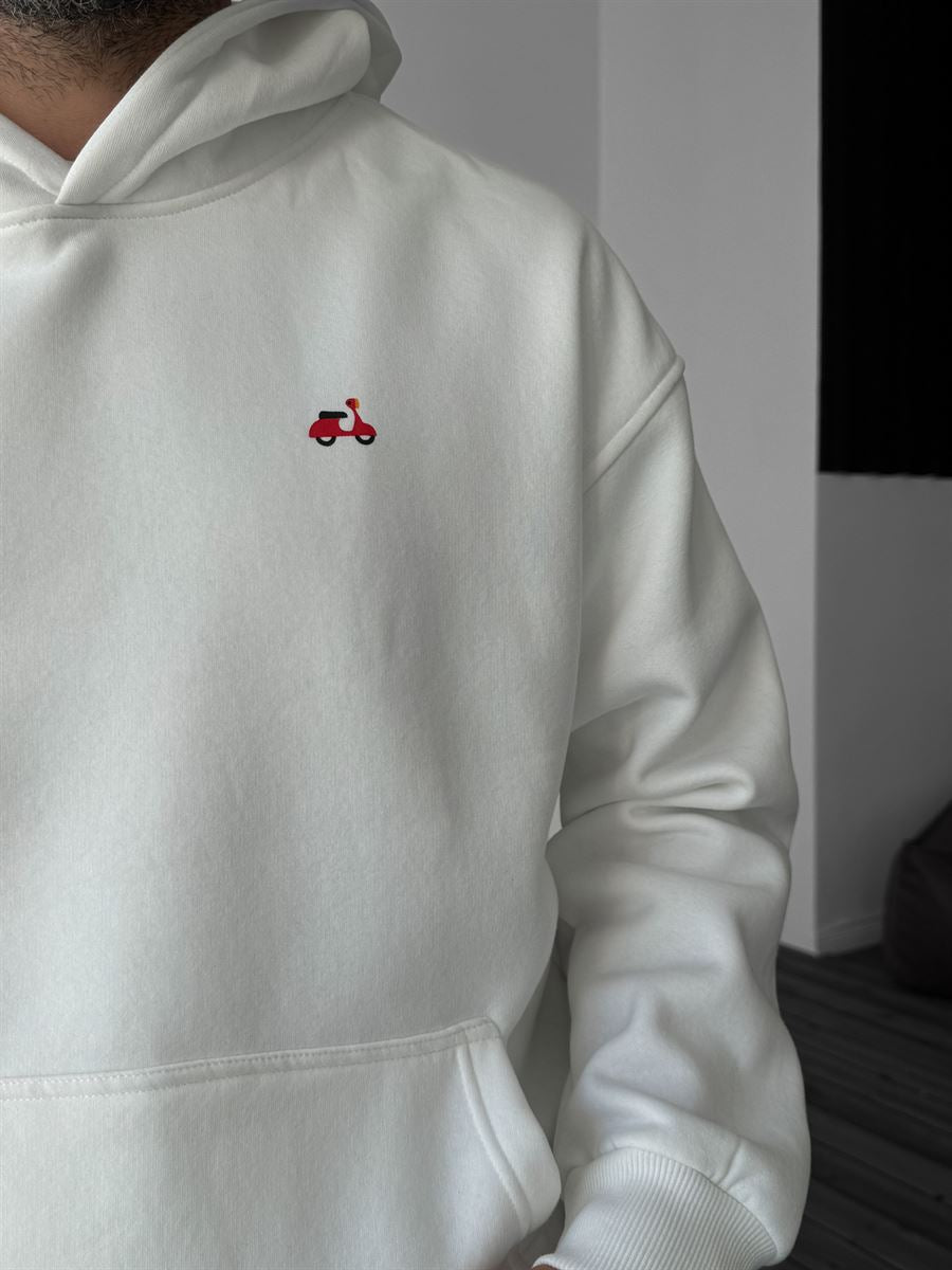 Scooter Printed Hooded Sweatshirt