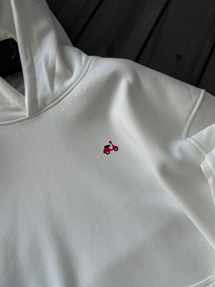 Scooter Printed Hooded Sweatshirt