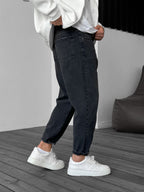 Black Washed Effect Boyfriend KE-246