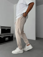 Elasticated Relaxed Basic Sweatpants