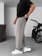 Double Fabric Baggy Pants