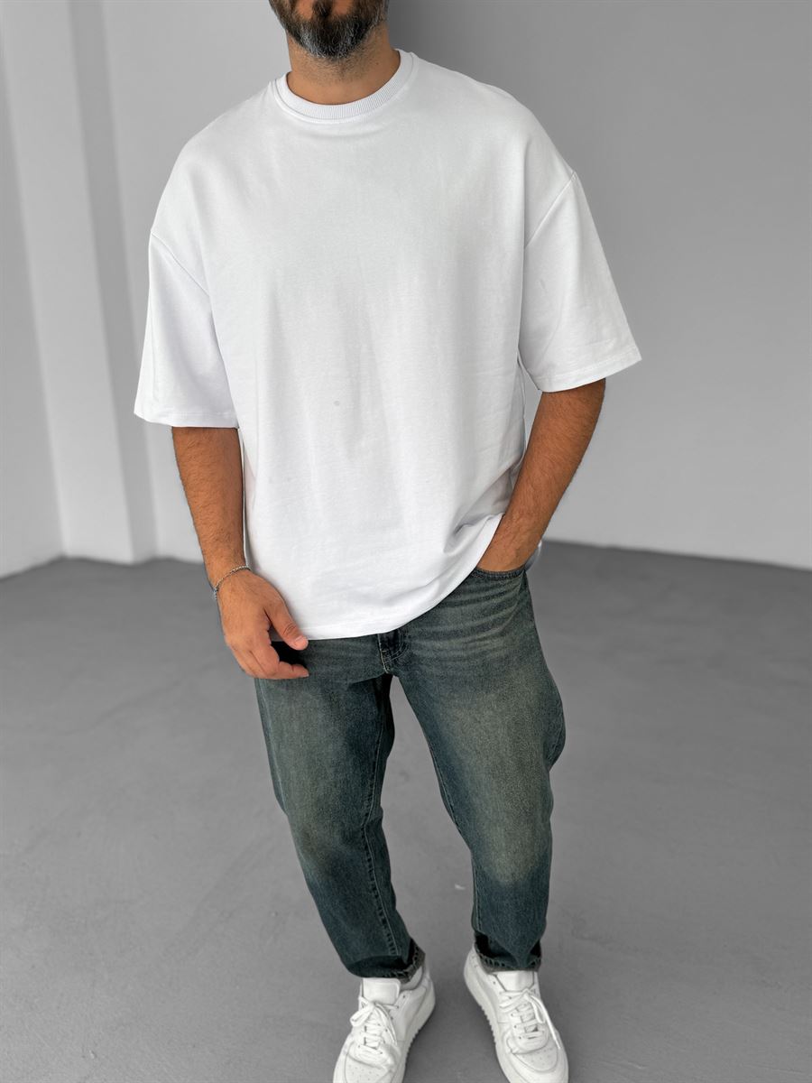 Plain Double-Thread Basic T-Shirt