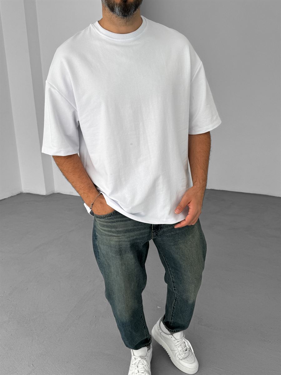 Plain Double-Thread Basic T-Shirt