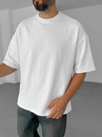 Plain Double-Thread Basic T-Shirt