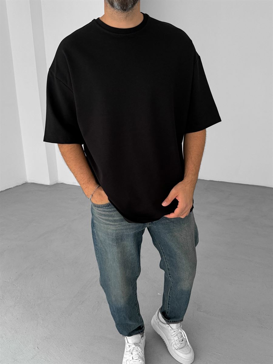 Plain Double-Thread Basic T-Shirt