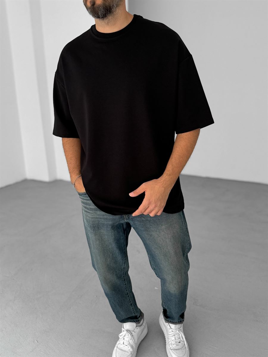 Plain Double-Thread Basic T-Shirt