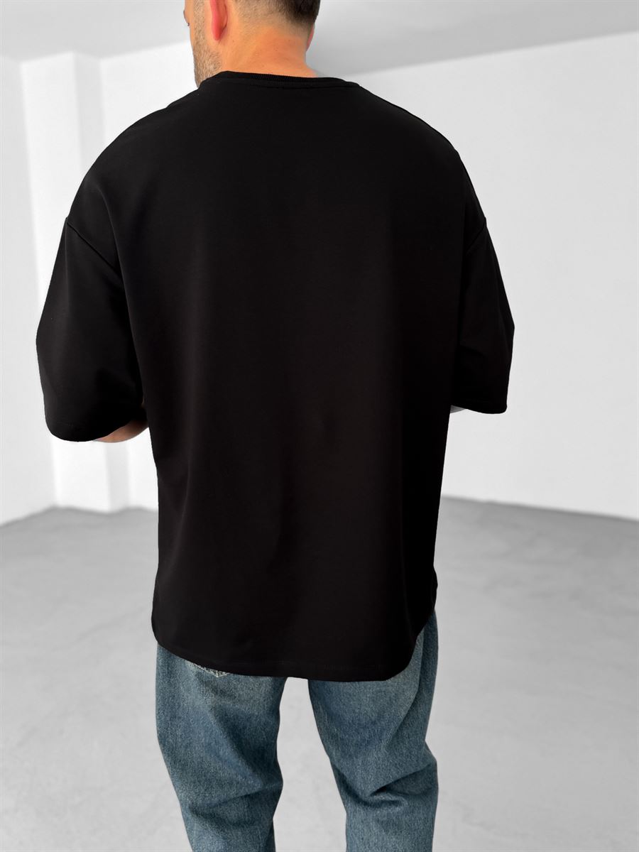 Plain Double-Thread Basic T-Shirt