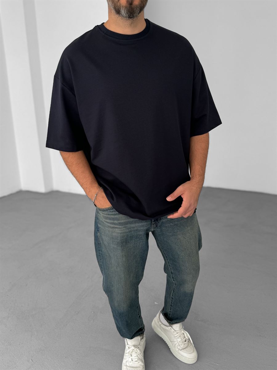 Plain Double-Thread Basic T-Shirt