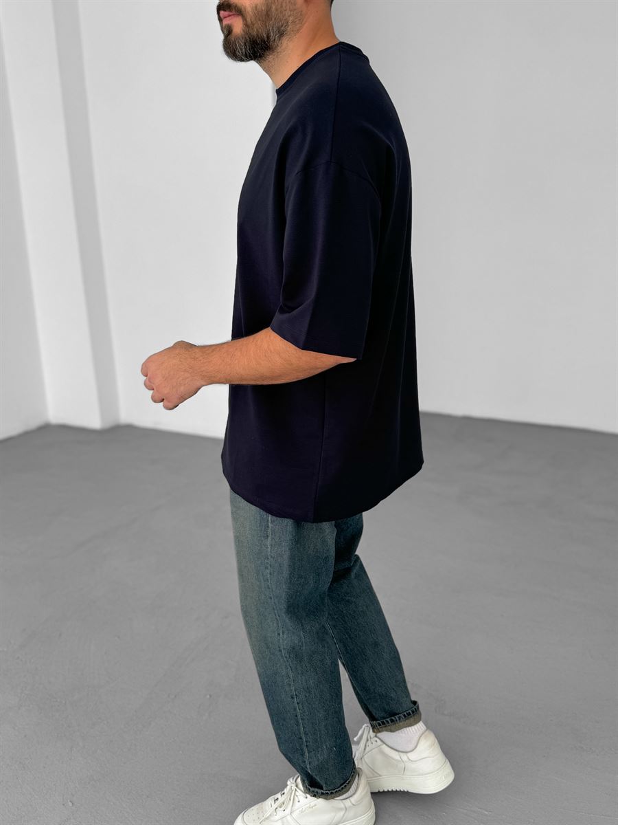 Plain Double-Thread Basic T-Shirt