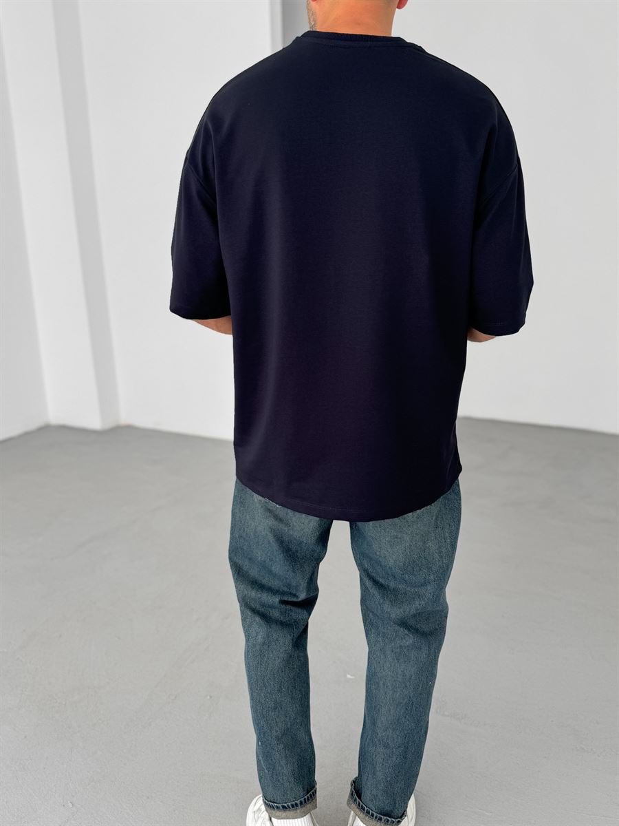 Plain Double-Thread Basic T-Shirt