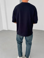 Plain Double-Thread Basic T-Shirt