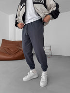 Ribbed Double-Thread Sweatpants