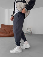 Ribbed Double-Thread Sweatpants