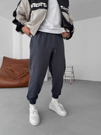 Ribbed Double-Thread Sweatpants