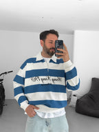 Striped Hong Kong Embroidered Sweatshirt