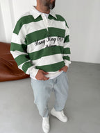 Striped Hong Kong Embroidered Sweatshirt