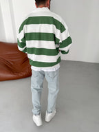 Striped Hong Kong Embroidered Sweatshirt