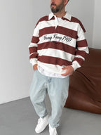 Striped Hong Kong Embroidered Sweatshirt