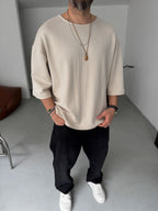 Lycra Elbow-Length Sleeve T-Shirt