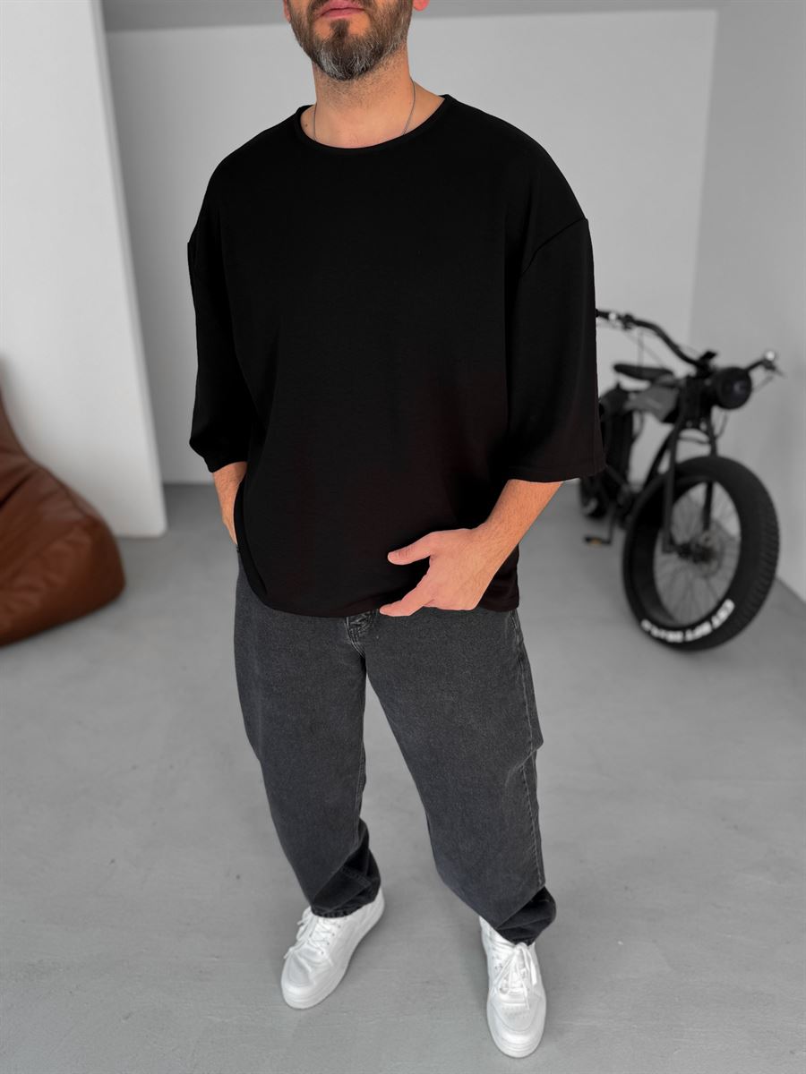 Lycra Elbow-Length Sleeve T-Shirt