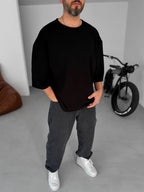 Lycra Elbow-Length Sleeve T-Shirt