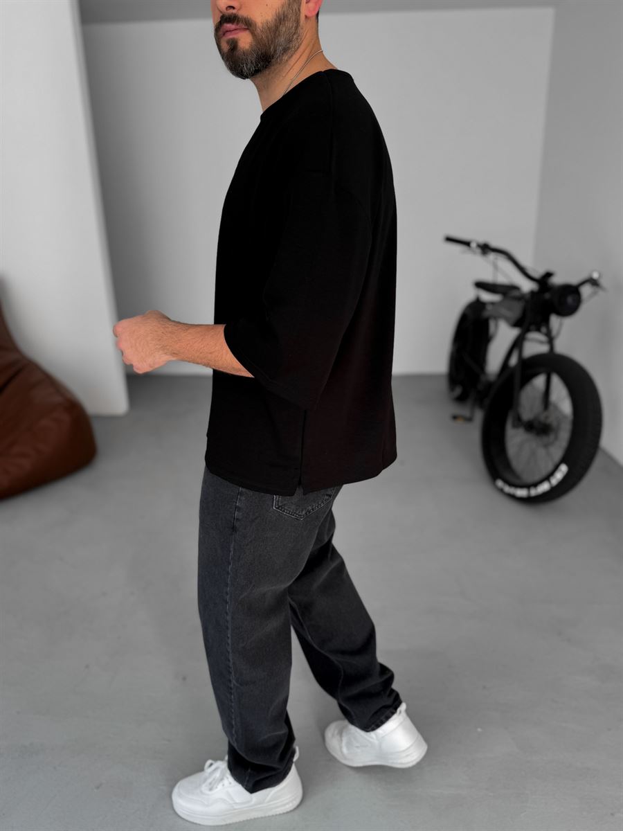 Lycra Elbow-Length Sleeve T-Shirt