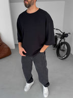 Lycra Elbow-Length Sleeve T-Shirt