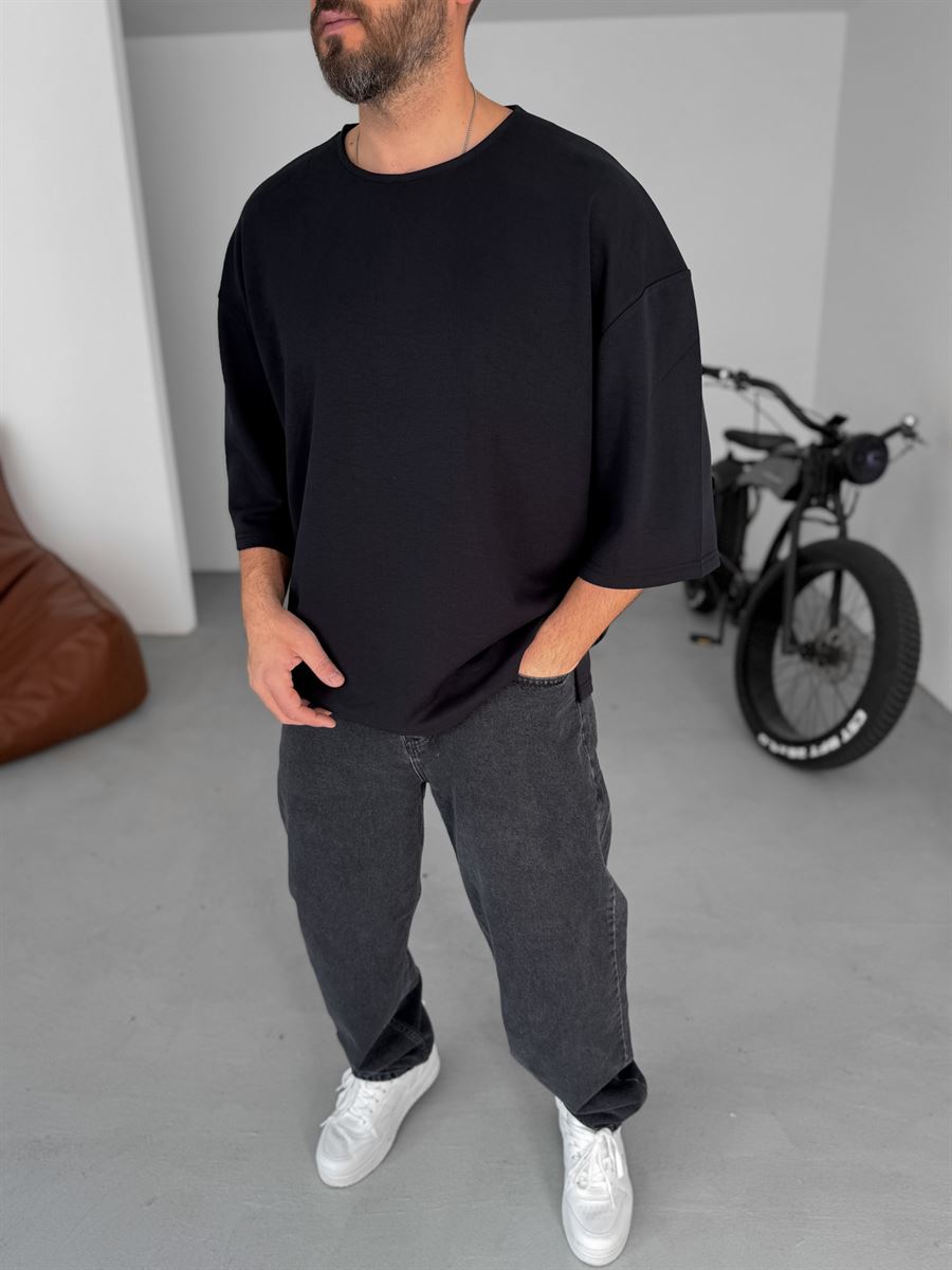 Lycra Elbow-Length Sleeve T-Shirt