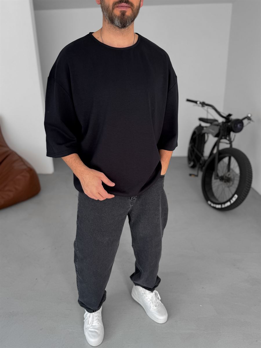 Lycra Elbow-Length Sleeve T-Shirt