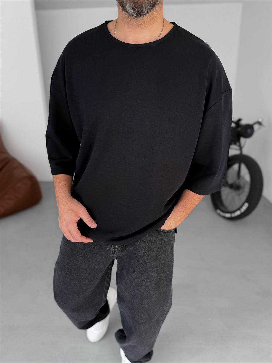 Lycra Elbow-Length Sleeve T-Shirt