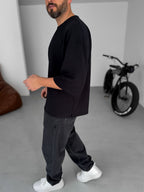 Lycra Elbow-Length Sleeve T-Shirt