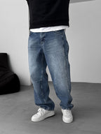 Baggy Pants with Stitching Details