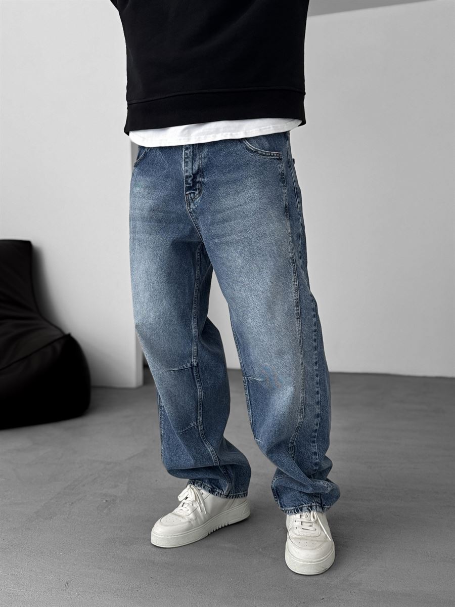 Baggy Pants with Stitching Details