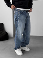 Baggy Pants with Stitching Details