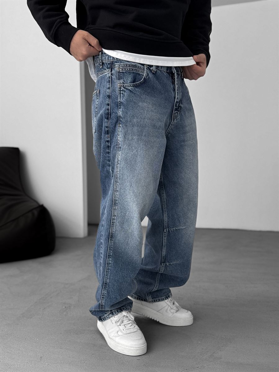 Baggy Pants with Stitching Details