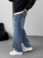 Baggy Pants with Stitching Details