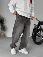 Baggy Pants with Stitching Details