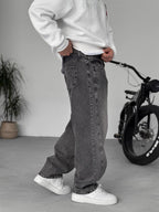 Baggy Pants with Stitching Details